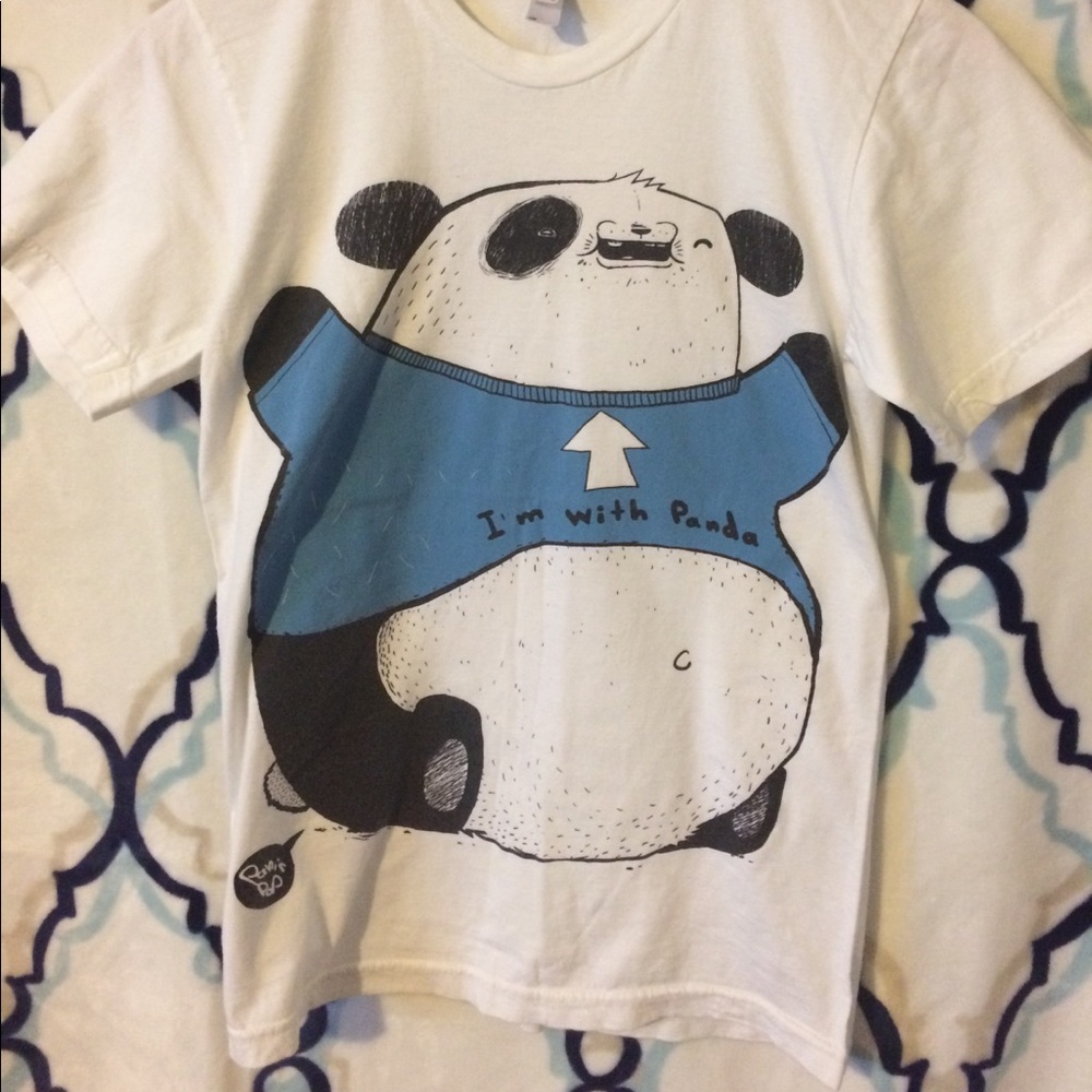 Panda graphic tee